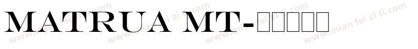 matrua mt字体转换